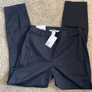 H&M Stretch Ankle Length Slacks Black NWT